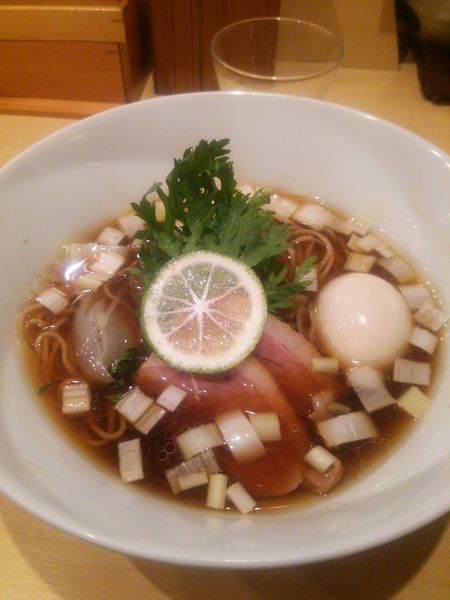 「鴨そば」@饗 くろ㐂の写真