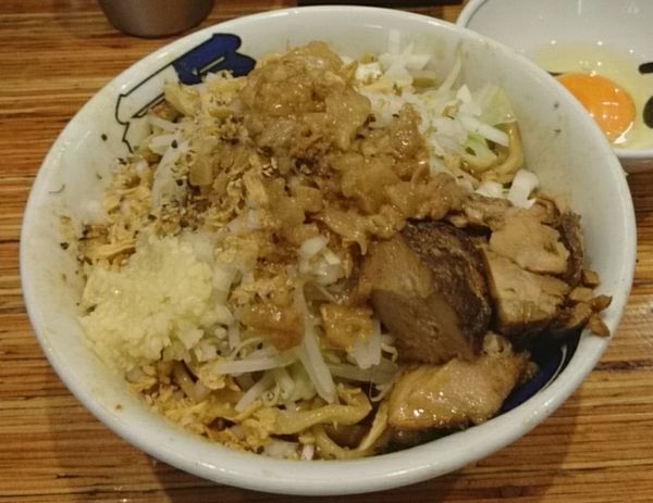 「汁無しそば」@雷 松戸駅東口店の写真