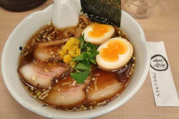 「ちゃーしゅうめん　1,000円＋双子の味玉　100円」@与ろゐ屋の写真