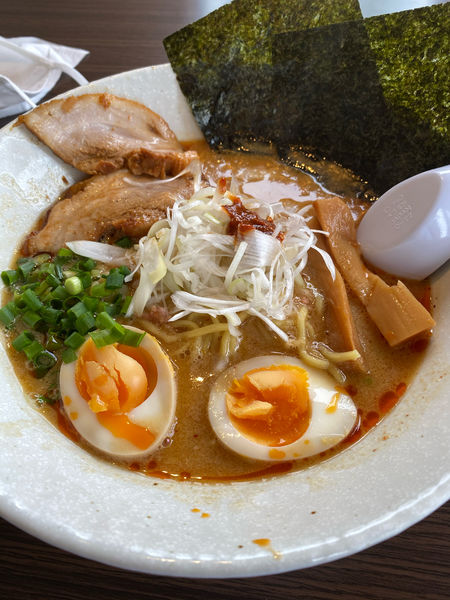 「七三ラーメン➕麺固め」@麺屋 龍次 浪江店の写真