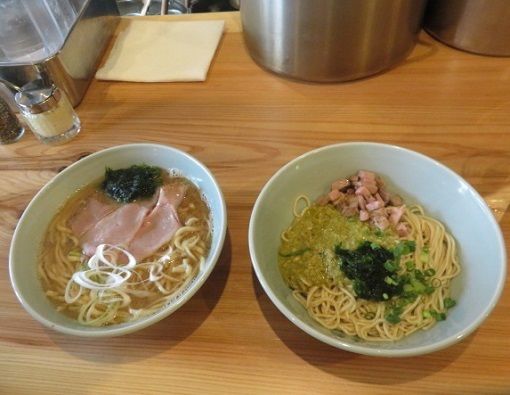 「かにトンコツ　900円・浅利バター　800円」@魚焚の写真