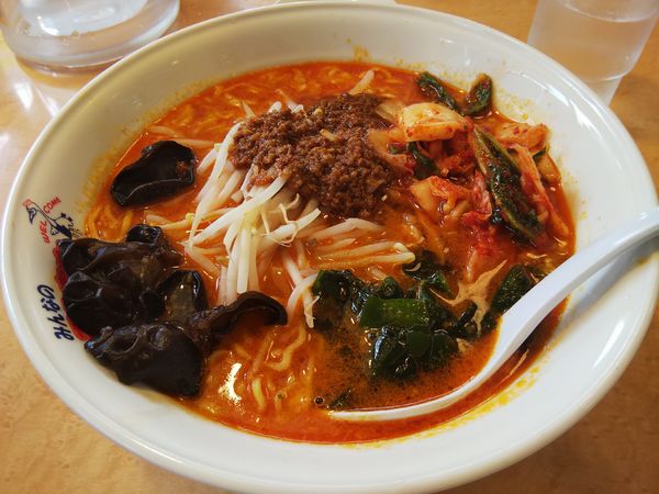 「辛口タンタンメン　（麺大盛り）　※テンホウの日で１４０円引き」@テンホウ 松本渚店の写真