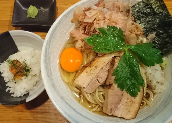 「【限定】メジカの和えそば（追い飯付き）￥1000」@麺屋 ひな多の写真