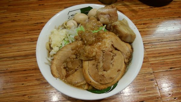 「雷そば¥900+雷増し¥350」@雷 松戸駅東口店の写真