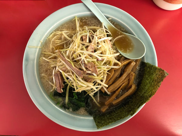 「ネギラーメン＋メンマ」@ラーメンショップ つくば店の写真