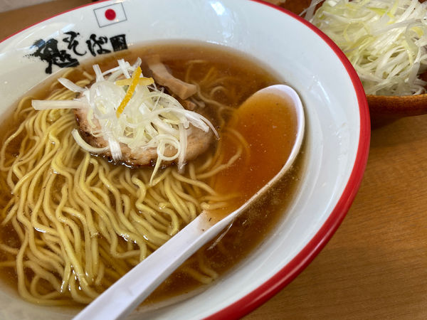 「鬼塩¥850、ネギ¥150」@鬼そば 藤谷の写真