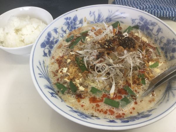 「【夏季限定】冷やし担々麺+サービスライス(¥800)」@ビンギリの写真