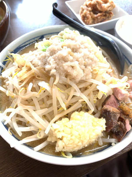 「スタみそ　野菜大、ニンニク脂普通」@麺匠 真武咲弥 松本店の写真