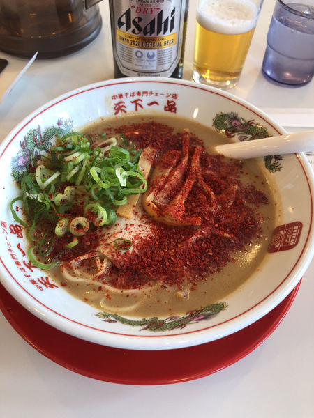 「赤　こってり　並」@天下一品 五条桂店の写真