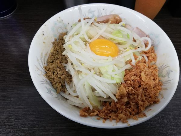 「汁なし　カレーちゃん」@ラーメン二郎 川越店の写真