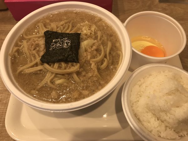 「極太(A)麺    大」@かけラーメン まさ屋 池袋店の写真