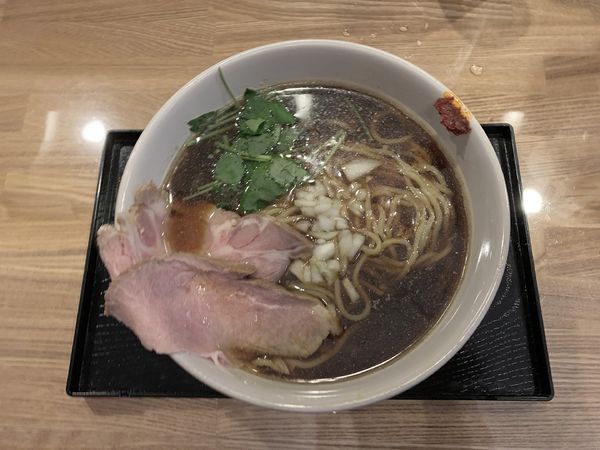 「らーめん600円＋ビール」@(仮)麺食堂の写真