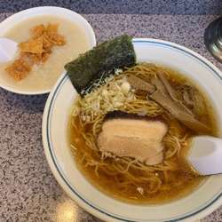 ラーメンとお粥のセット
