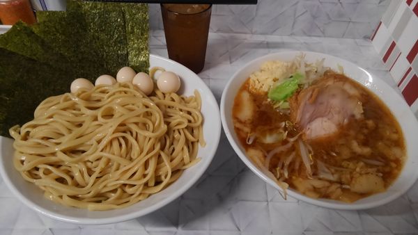 「つけ麺900円うずら100円」@麺屋 歩夢 金沢八景店の写真