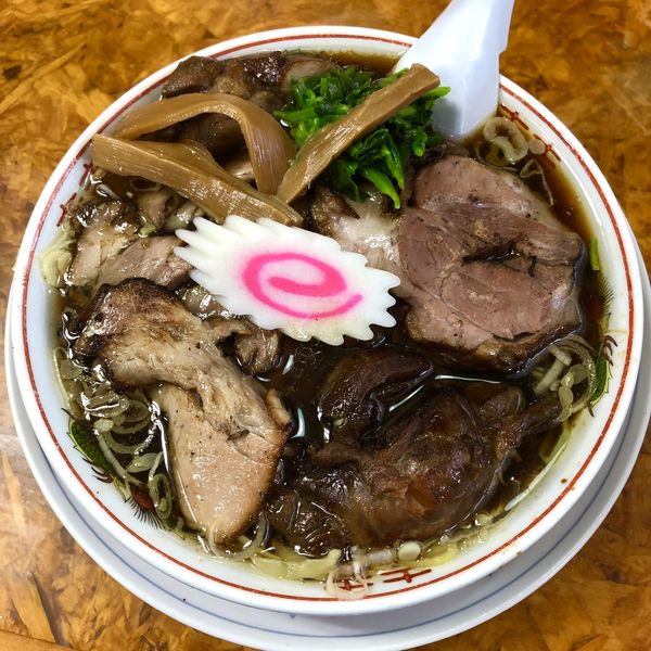 「【黒板限定】生姜正油チャーシューメン(スネ･豚)￥1100」@かし亀の写真