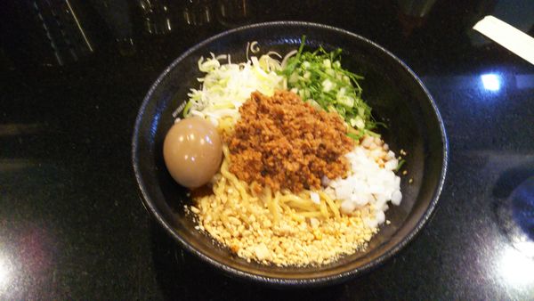 「坦々まぜ、味玉」@七福軒の写真