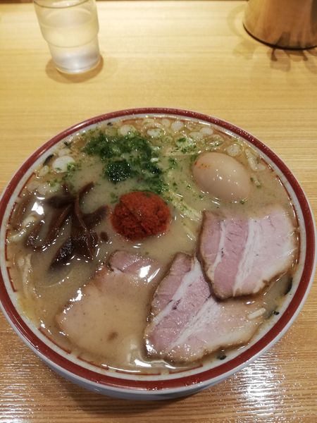 「山形辛みそ　920円　クーポン　味玉」@中華そば専門 田中そば店 OTEMACHI ONEの写真