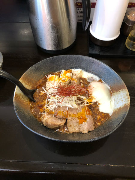 「麻婆まぜそば(大盛り、ライス付き) 900円」@麻婆まぜそば 麻ぜろうの写真