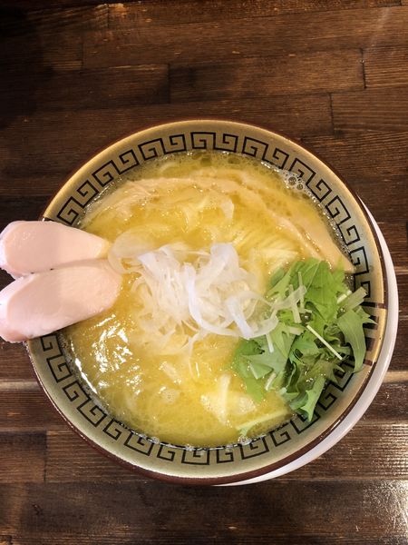 「鶏コテらぁ麺　塩　麺かため」@らぁ麺 しろがね 松本本店の写真