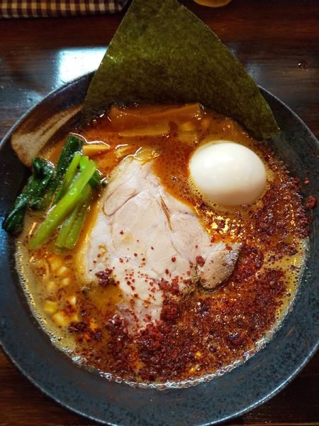 「味玉KARA辛ーめん」@麺座 かたぶつの写真