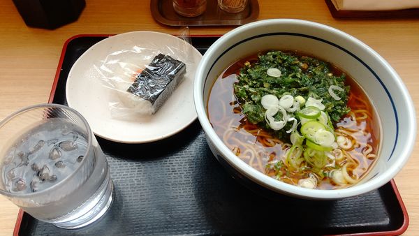 「春菊天そば480円」@吉そば 中目黒店の写真