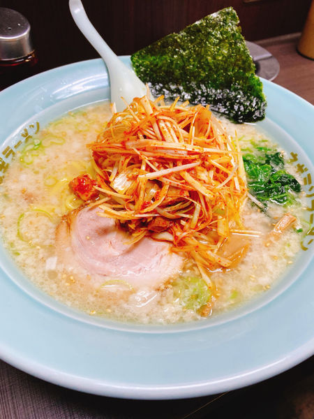 「塩ラーメン　中盛　赤ネギ」@ラーメンショップ椿 ひたちなか店の写真