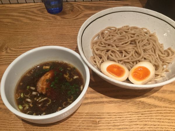 「つけめん+味玉(¥850+雨の日サービス券)」@らーめん なないろの写真
