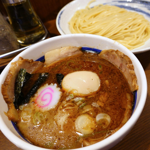 「チャーシューつけ麺 1,000円 + 味玉 100円」@東池袋大勝軒 沖縄宜野湾店の写真