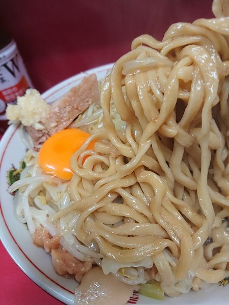 「汁無し 大 豚」@ラーメン二郎 環七一之江店の写真