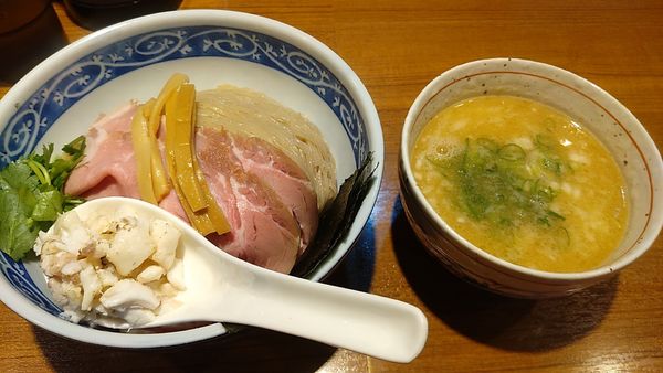 「(限定)濃厚真鯛つけそば(大盛)」@寿製麺よしかわ 川越店の写真