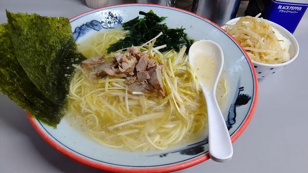 「ネギラーメン＋朝サービスライス」@ラーメンショップ 122号騎西店の写真