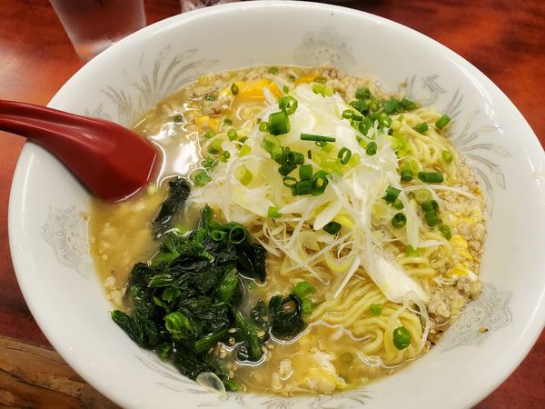 「かき玉ラーメン800円」@らーめん ドラごんちの写真