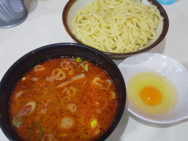 「あつもり770円担々変更50円生玉子50円(麺カタメ)」@所沢大勝軒の写真