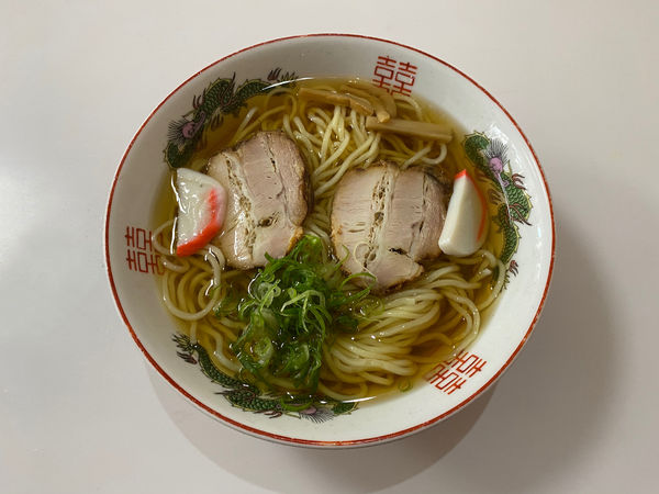 「酢なしラーメン(冷)680」@朝日屋の写真