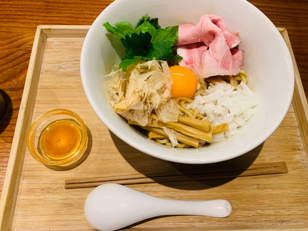 「鶏花まぜそば」@拉麺 ぶらいの写真