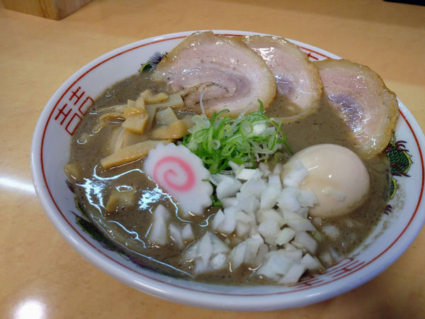 「ガッツ煮干しラーメン」@煮干らーめん 老翁亭の写真