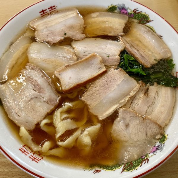「肉そば（手打ち麺）」@古川農園の写真