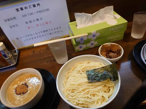 「魚介とんこつつけめん」@ラーメン ますだやの写真