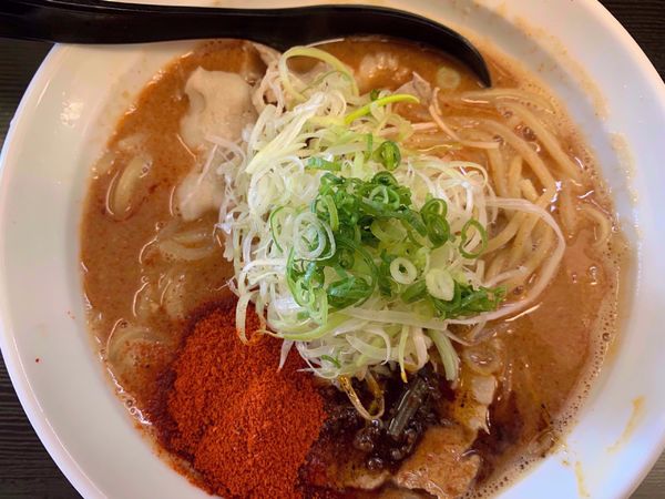 「辛口肉そば味噌」@辛口肉ソバ ひるドラ 日本橋店の写真