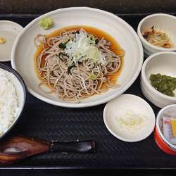 朝セット/冷 ぶっかけそばセット　４００円