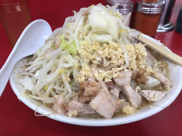 「小ラーメン+アブラ+ショウガ　750円」@ラーメン二郎 大宮公園駅前店の写真