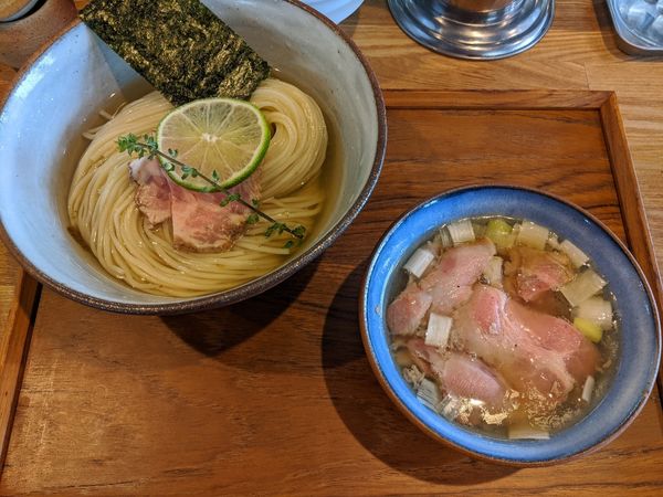 「昆布水つけ麺塩350g」@YOKOKURA STOREHOUSEの写真