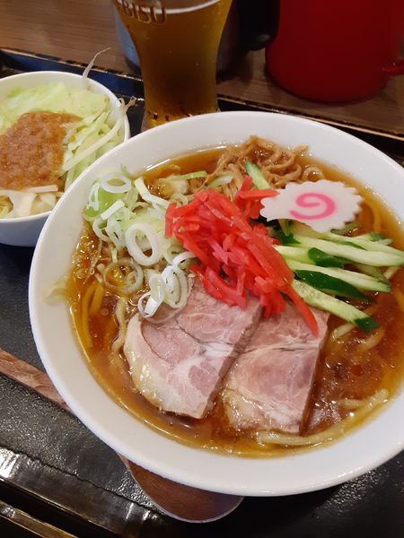 「(限定)山形冷やしラーメン780円+サービスジロ飯」@INOSHOWの写真