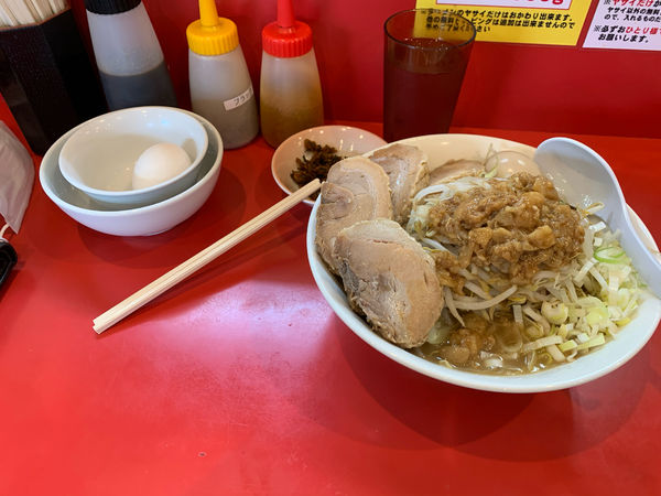 「ラーメン＋豚2枚＋味玉＋生卵」@豚ゆうの写真