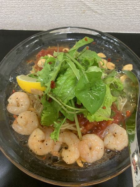 「限定　冷やしトマト麺ＡＢ」@自家製麺SHINの写真