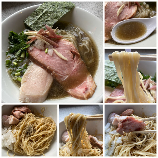 「冷やし煮干しそば 900円 冷やし和え玉 200円」@破壊的イノベーションの写真