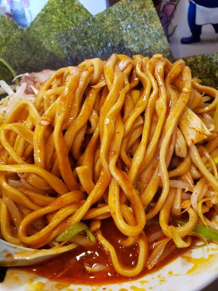 「辛い小ラーメン　海苔W　生姜」@麺屋 歩夢の写真