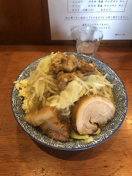 「大ラーメン（ヤサイマシニンニクアブラチョイマシ）」@麺処 ほん田 東十条店の写真