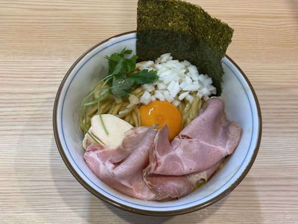 「まぜそば」@中華そば 四つ葉 東松山臨時店舗の写真