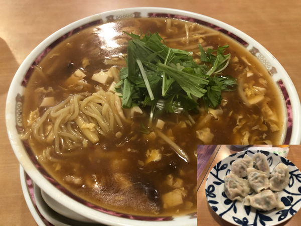「酸辣湯麺880円、水餃子550円」@中国飯店 珍来の写真